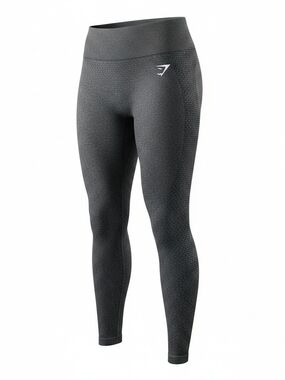 Gymshark Seamless High-Waist Leggings in Charcoal Gray Sz M